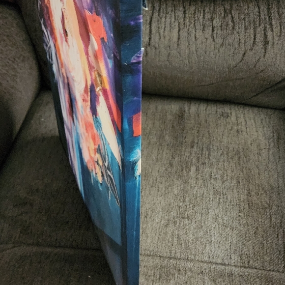 Beautiful vibrant canvas painting by Canvas Art. Painting has artist's signature - Picture 4 of 5